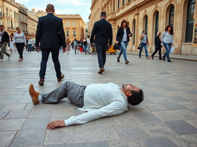 Malta They saw him bleeding… and they walked on