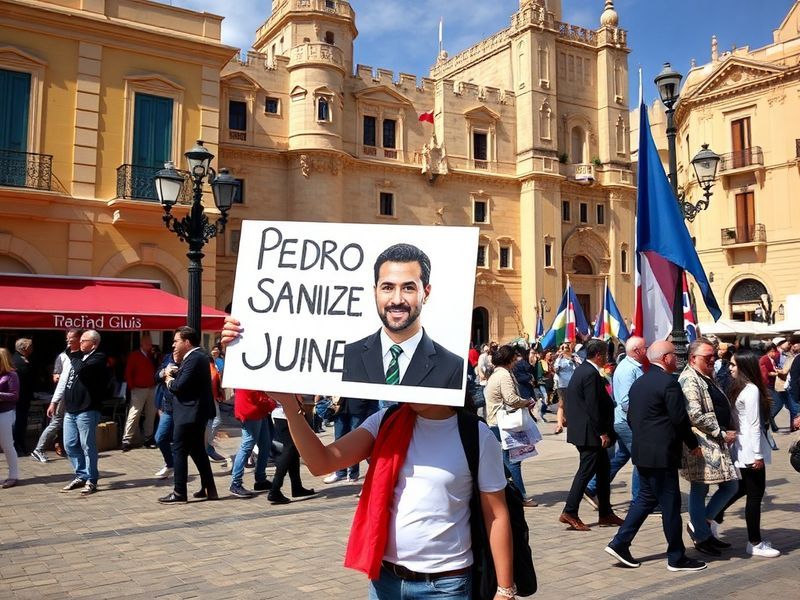 Malta Trump turmoil sees Spain's Sanchez emerge as progressive star