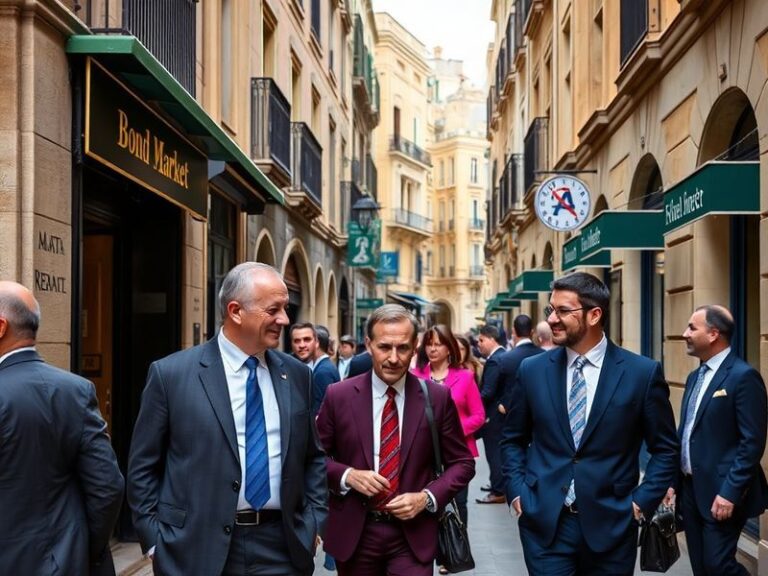 Malta Prices for fixed-rate government stocks issued