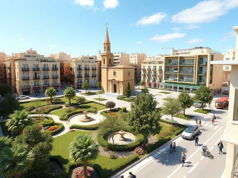 Malta Planned regeneration of Karmenu Mifsud Bonnici Square in Cospicua