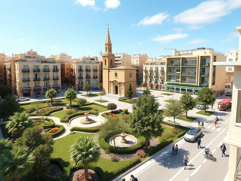 Malta Planned regeneration of Karmenu Mifsud Bonnici Square in Cospicua