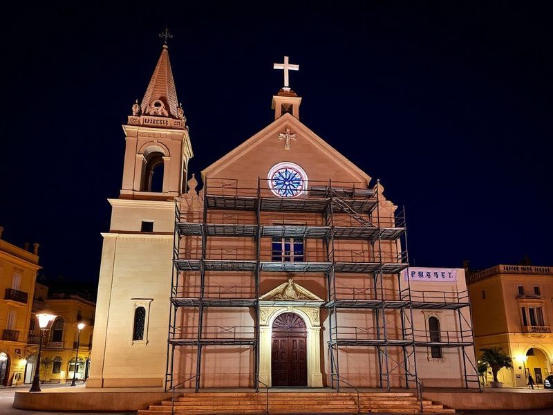 Malta Restoration works and new lighting for Floriana parish church