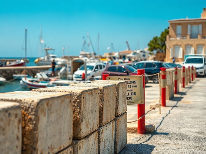 Malta Mayor complains after Ħondoq car park partly cordoned off with concrete blocks