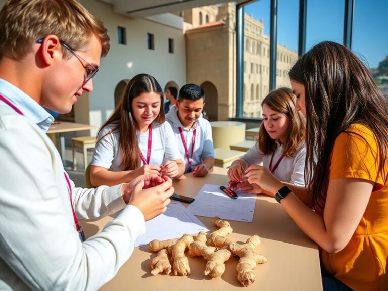 Malta Students learn about ginger’s health benefits