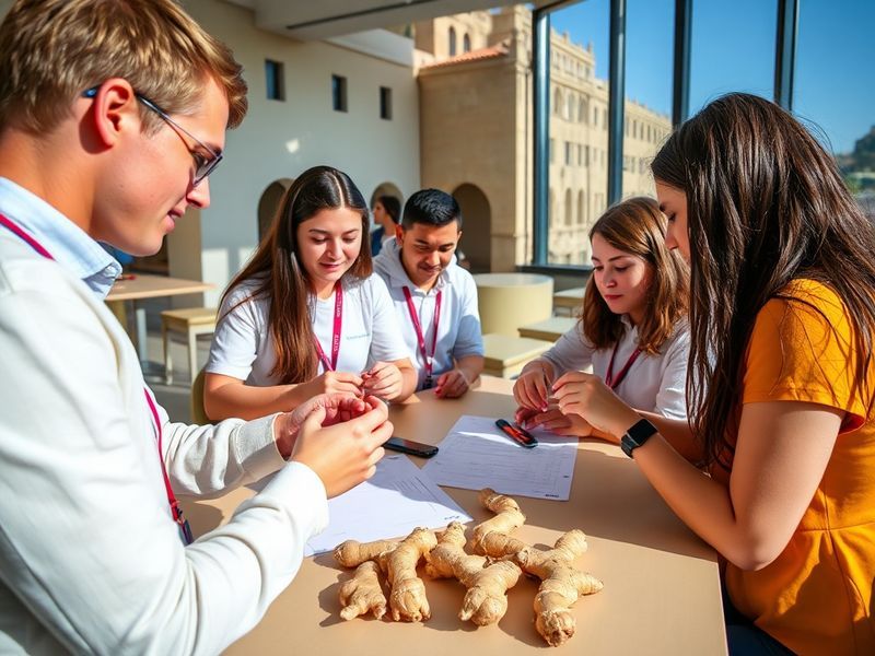 Malta Students learn about ginger’s health benefits