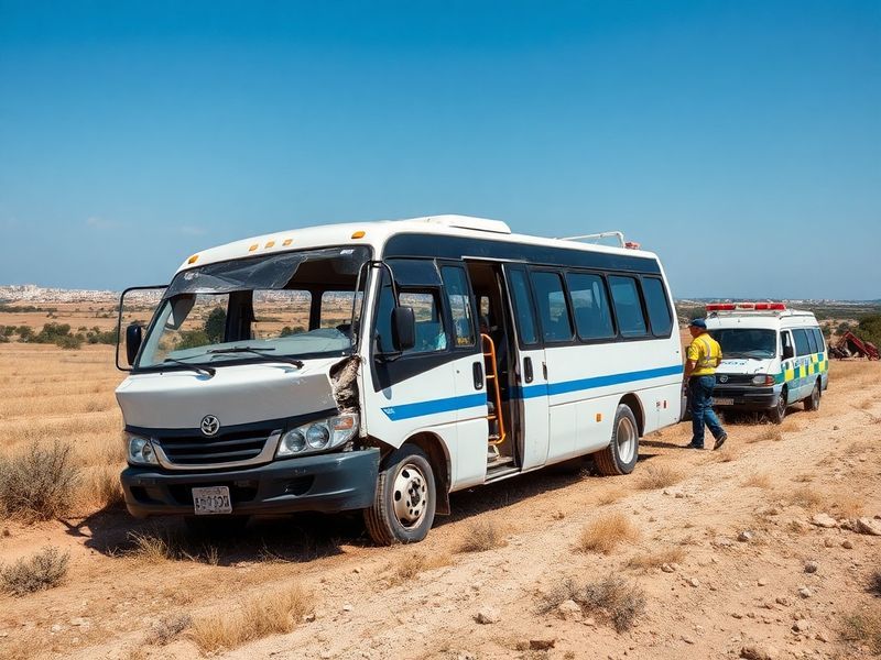 Malta Tourists injured as minibus crashes into a field in Marfa