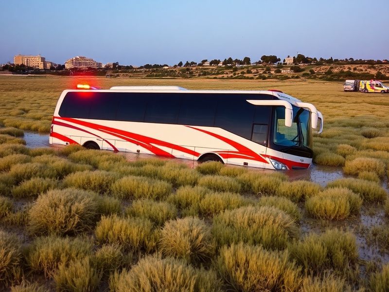 Malta Tourists injured as minibus crashes into a field in Marfa