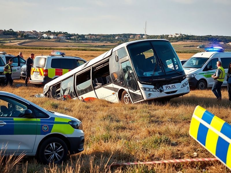 Malta Tourists injured as minibus crashes into a field in Marfa