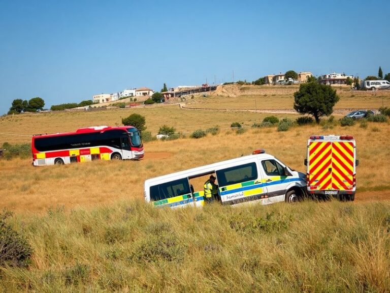 Malta Tourists injured as minibus crashes into a field in Marfa