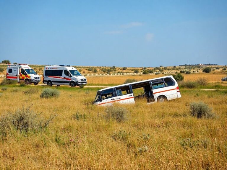 Malta Tourists injured as minibus crashes into a field in Marfa