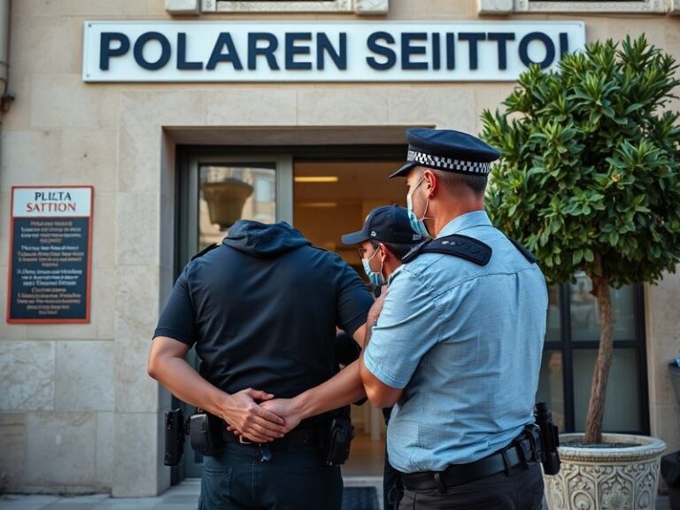 Malta Drugs suspect arrested after acting suspiciously outside police station