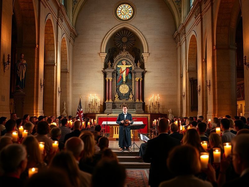 Malta Italian mandolin artist Carlo Aonzo performs at Għajnsielem church