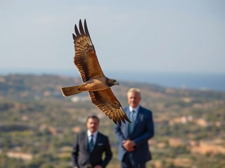 Malta Minister shows EU Environment Commissioner 'conservation project' by hunters