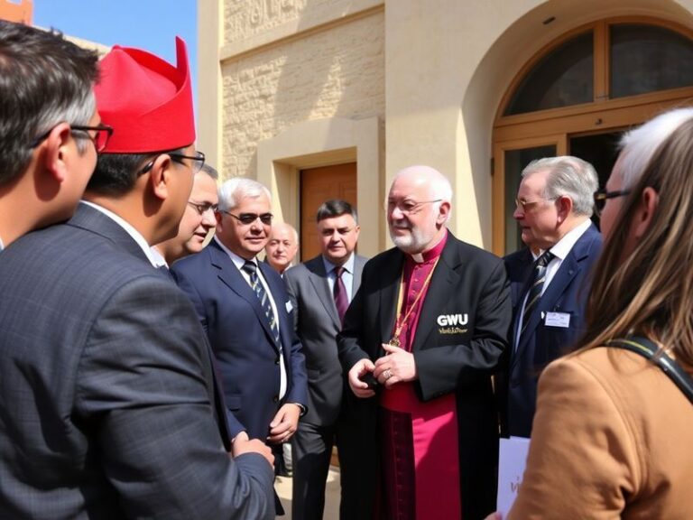 Malta Archbishop visits the GWU