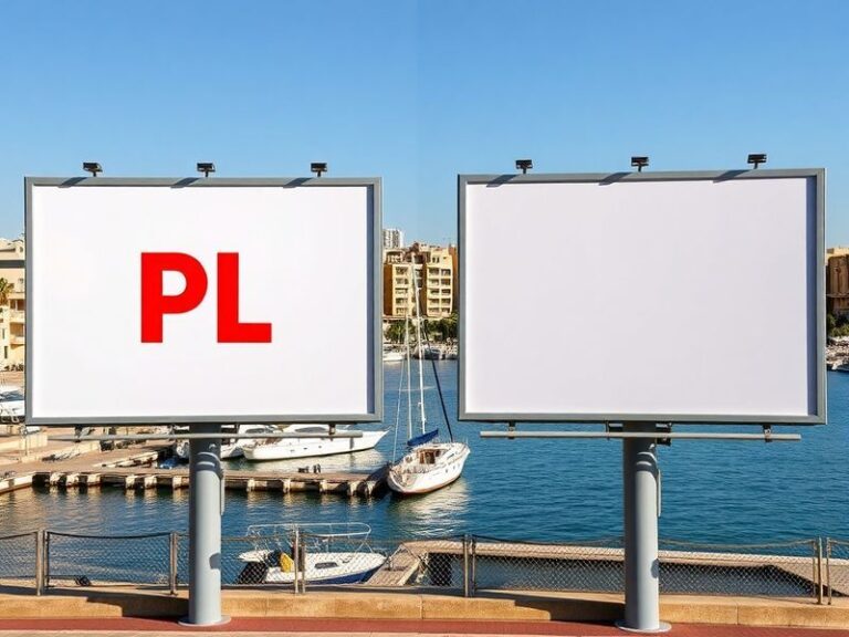 Malta PL, PN exchange billboard blows over energy subsidies