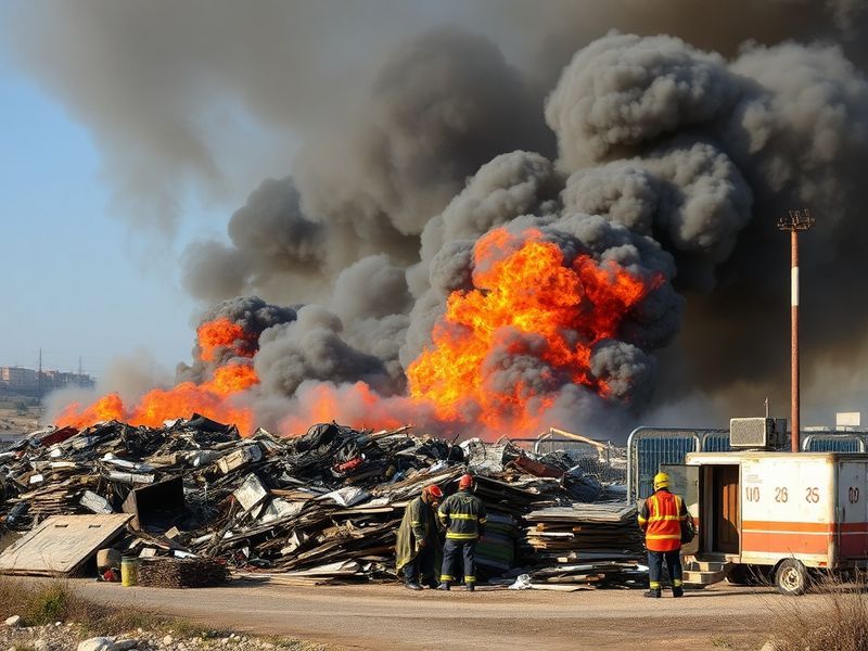 Malta Five hours on, Kirkop scrapyard fire 'brought under control'