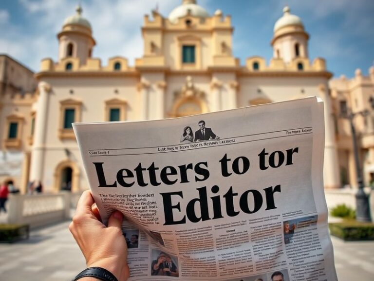 Malta Letters to the editor - April 25, 2026