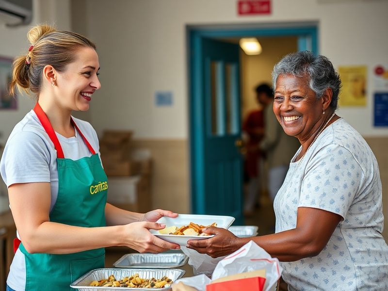 Malta At a house in Victoria, Caritas hands out food, legal aid and advice