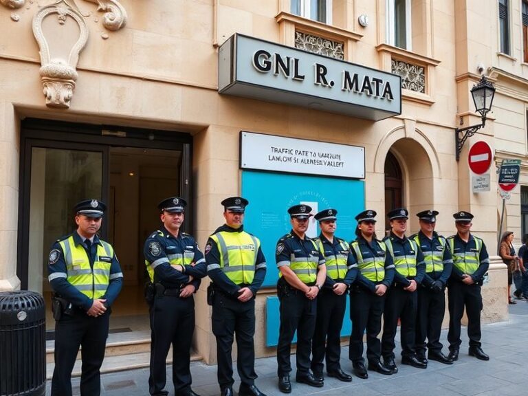 Malta It takes up to nine transport officers to ‘assist’ traffic next to PL HQ