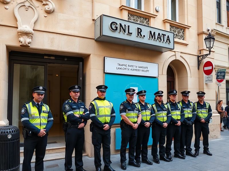 Malta It takes up to nine transport officers to ‘assist’ traffic next to PL HQ