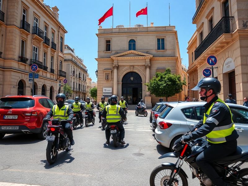 Malta It takes up to nine transport officers to ‘assist’ traffic next to PL HQ