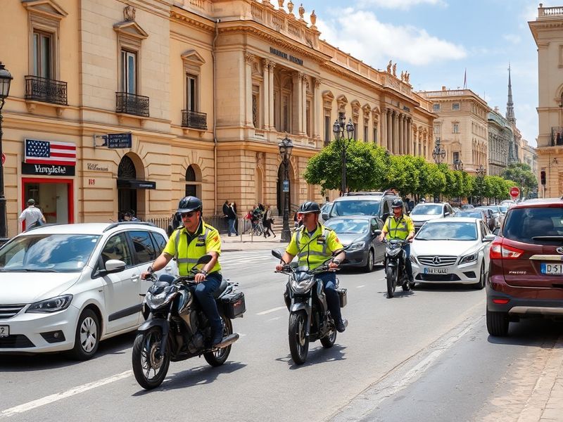 Malta It takes up to nine transport officers to ‘assist’ traffic next to PL HQ