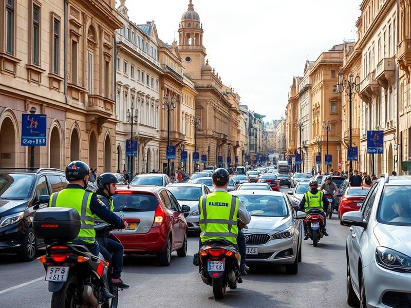 Malta It takes up to nine transport officers to ‘assist’ traffic next to PL HQ