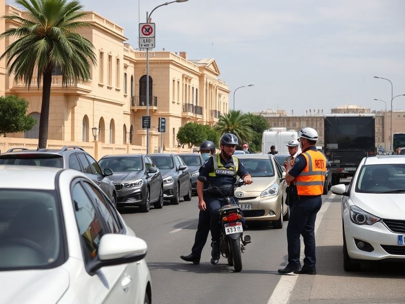 Malta It takes up to nine transport officers to ‘assist’ traffic next to PL HQ