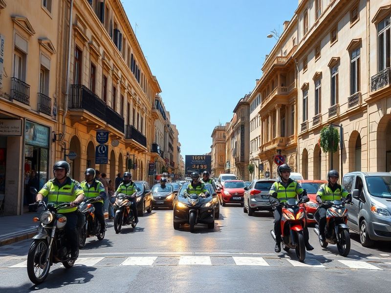Malta It takes up to nine transport officers to ‘assist’ traffic next to PL HQ