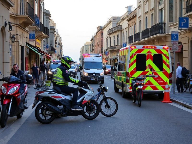 Malta Two children seriously injured in crash between motorbike and bicycle
