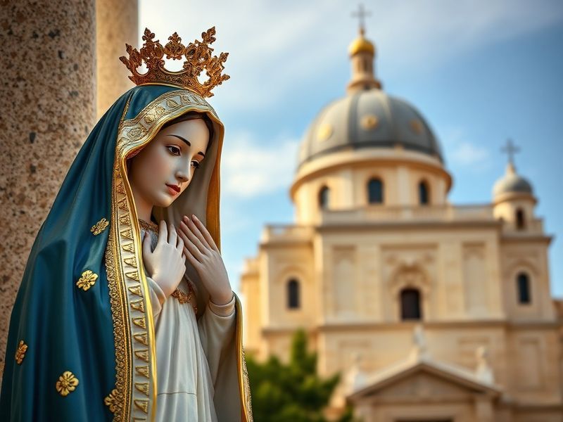 Malta Gozo cathedral, Leone society mark statue’s donation