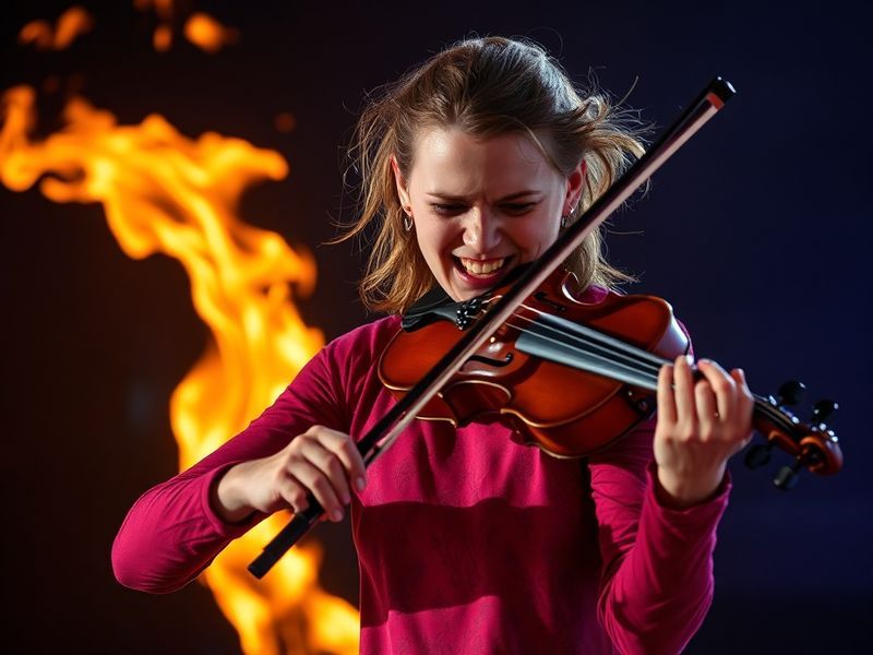 Malta Finland’s Eurovision favourite brings flames and a frantic violin to Vienna