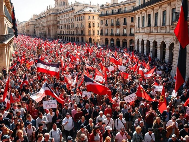 Malta A sea of red and white floods Valletta for high-stakes May Day rally
