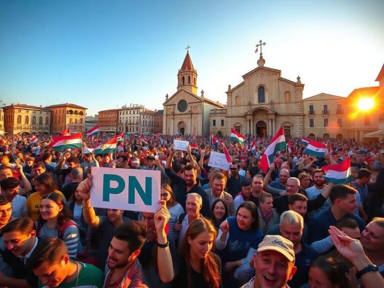 Malta Live: PN supporters gather in Lija for first mass meeting of campaign