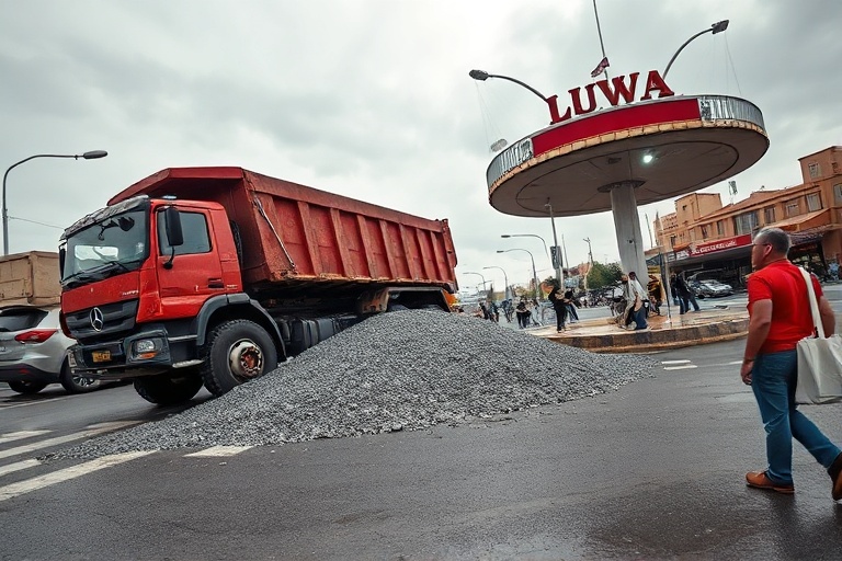 Malta Gravel Chaos: Truck Overturns Near Lija Roundabout