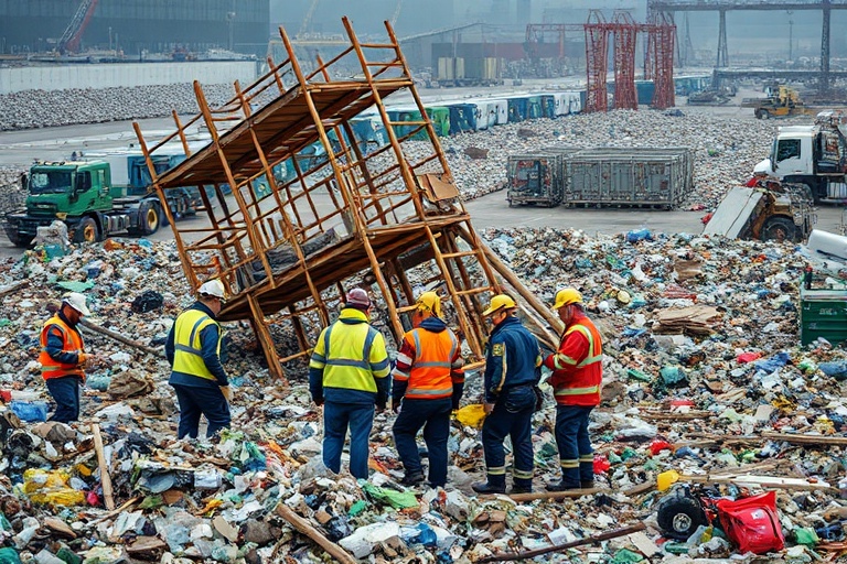 Malta Scaffolding Collapse Injures Workers at Birkirkara Recycling Facility
