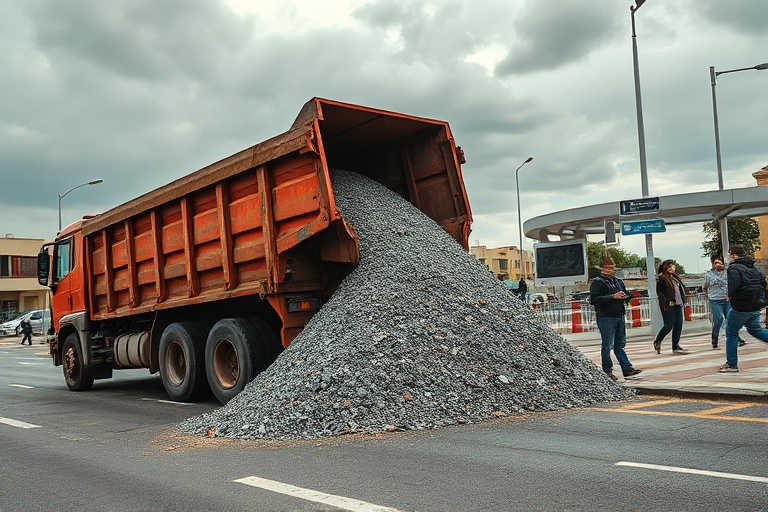 Malta Truck Overturns: Chaos at Lija Roundabout