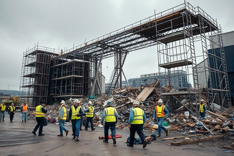 Malta Scaffolding Collapse Injures Workers at Birkirkara Recycling Plant