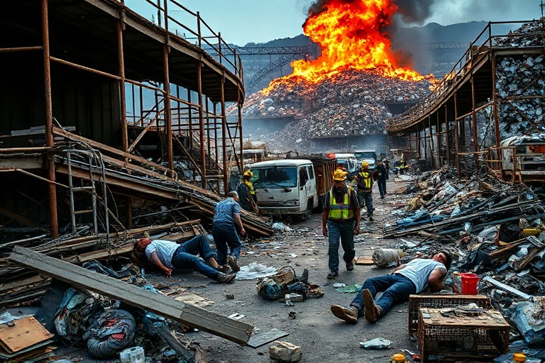 Malta Scaffolding Collapse Injures Workers at Birkirkara Recycling Facility