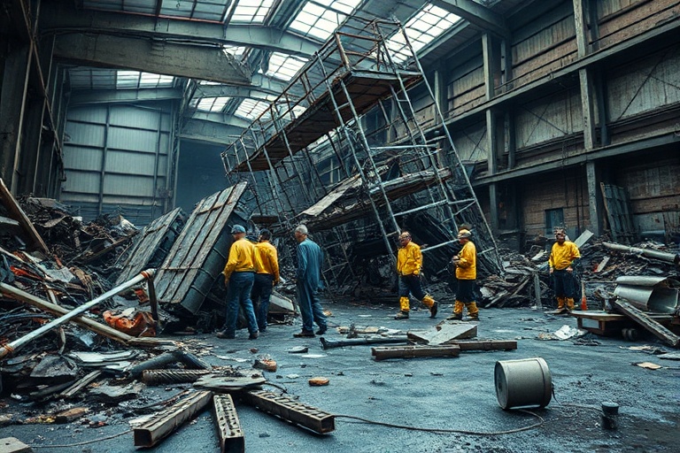 Malta Birkirkara Recycling Plant: Scaffolding Collapse Injures Workers