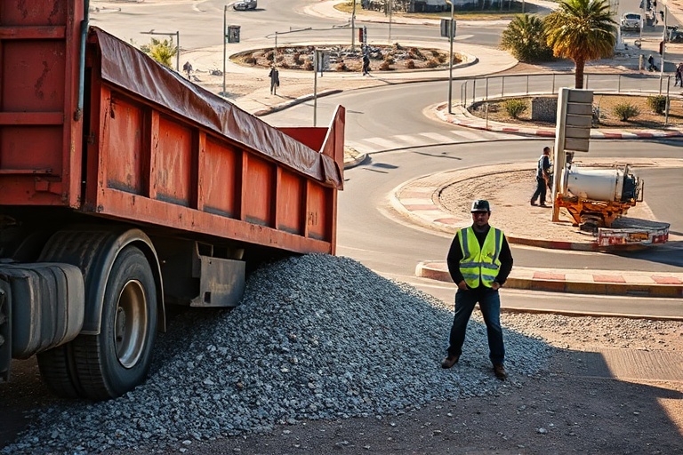 Malta Gravel Truck Overturns: Chaos on Lija Roundabout