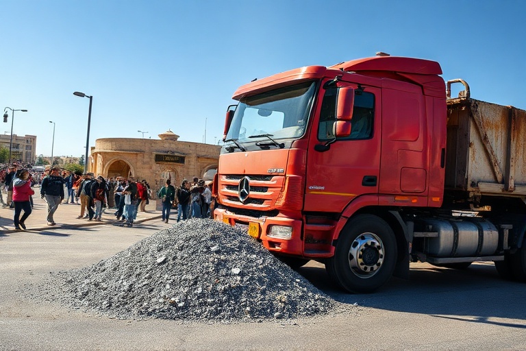Malta Gravel Spill Chaos: Truck Overturns Near Lija Roundabout