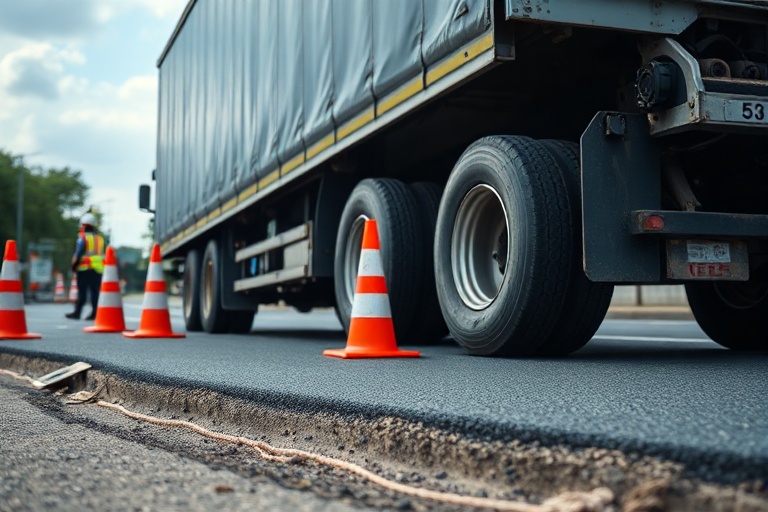 Malta Lija Roundabout Resurfacing Begins After Truck Crash