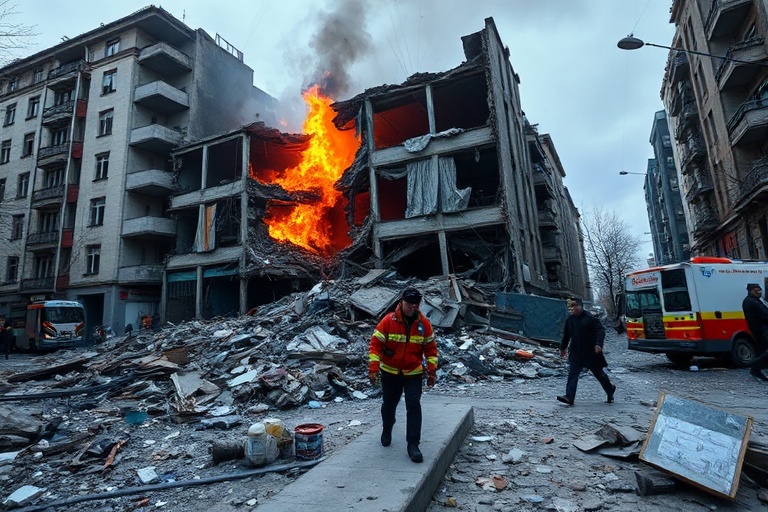 Malta Russian Strikes on Kyiv: One Dead, 31 Injured