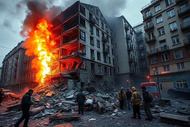 Malta Russian Strikes on Kyiv: One Dead, 31 Injured