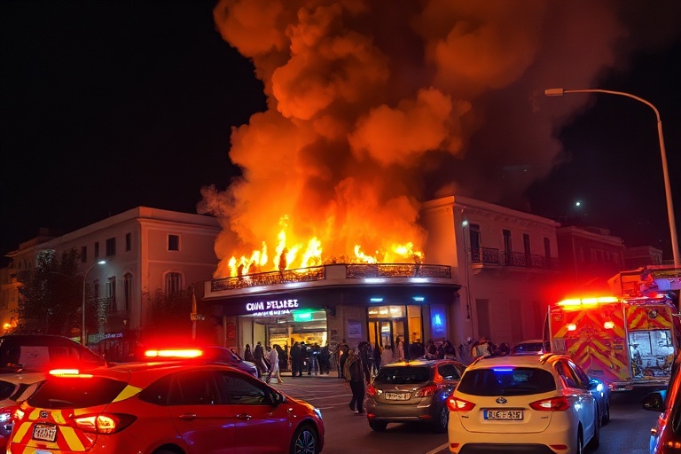 Malta St Julian’s Restaurant Blaze Causes Traffic Chaos