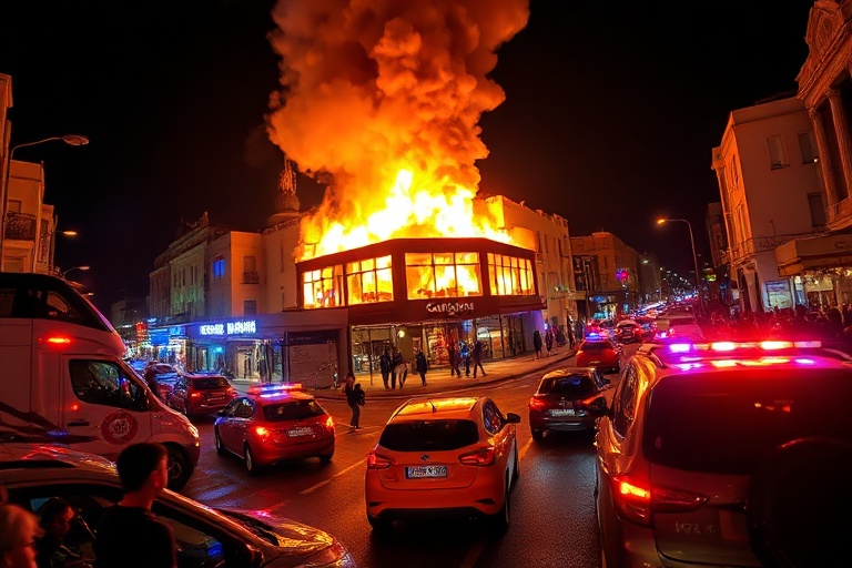 Malta St Julian’s Restaurant Fire Causes Traffic Chaos