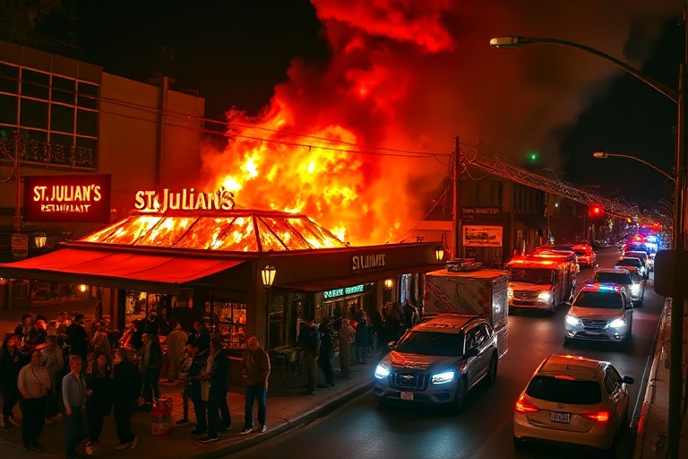 Malta St Julian’s Restaurant Fire Causes Traffic Chaos