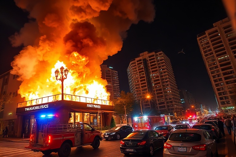 Malta St Julian’s Fire: Traffic Chaos as Restaurant Blaze Devastates Spinola Bay