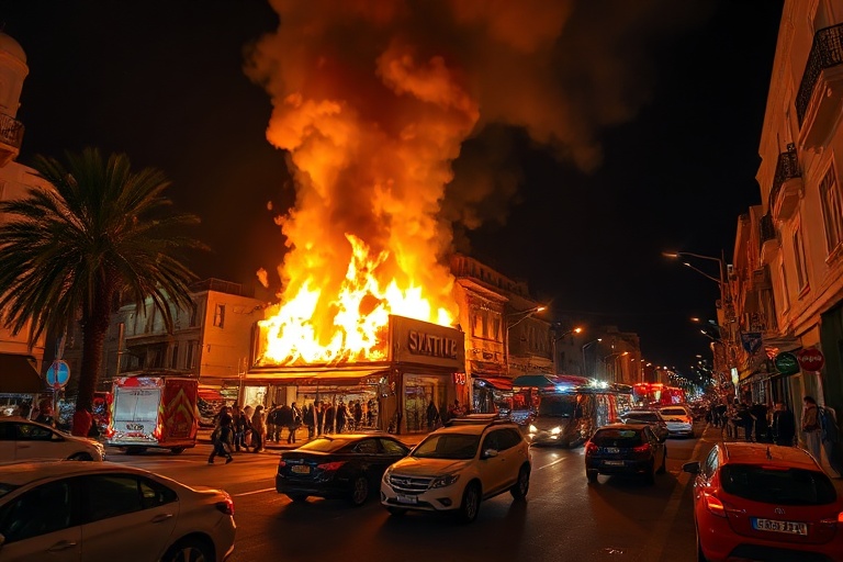 Malta St Julian’s Blaze Causes Traffic Chaos